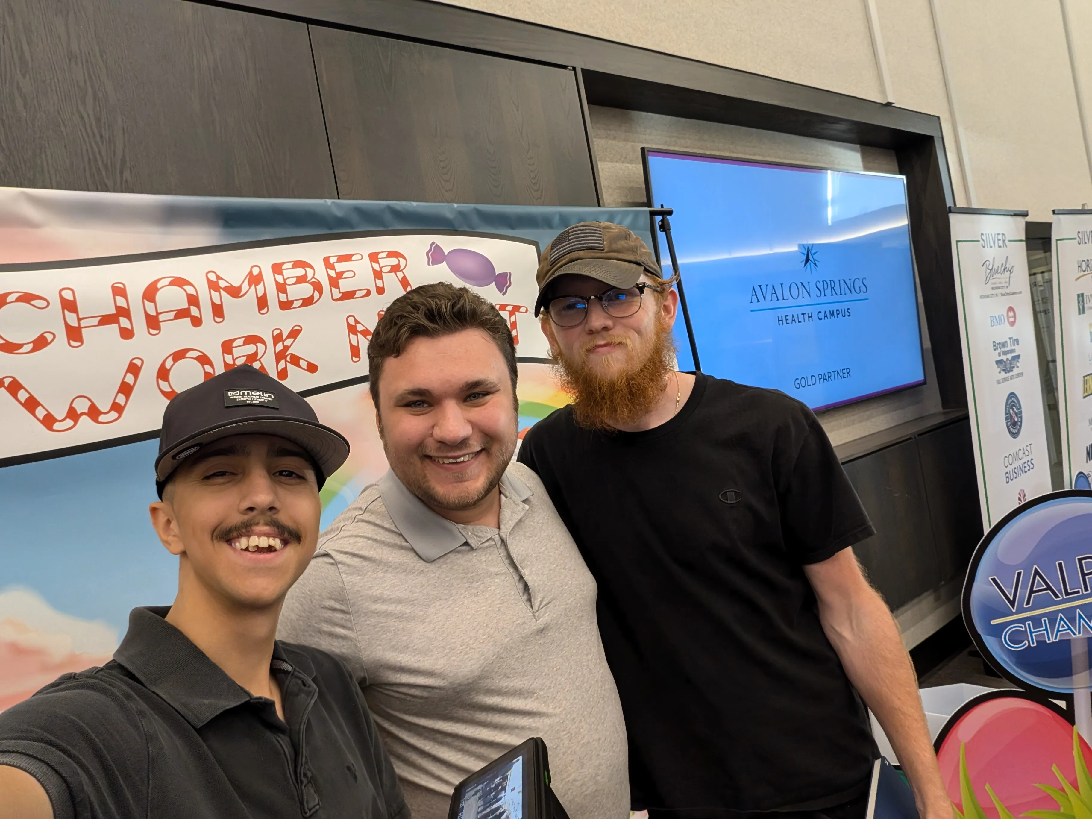 DuneVision team at the Valparaiso Chamber of Commerce networking event