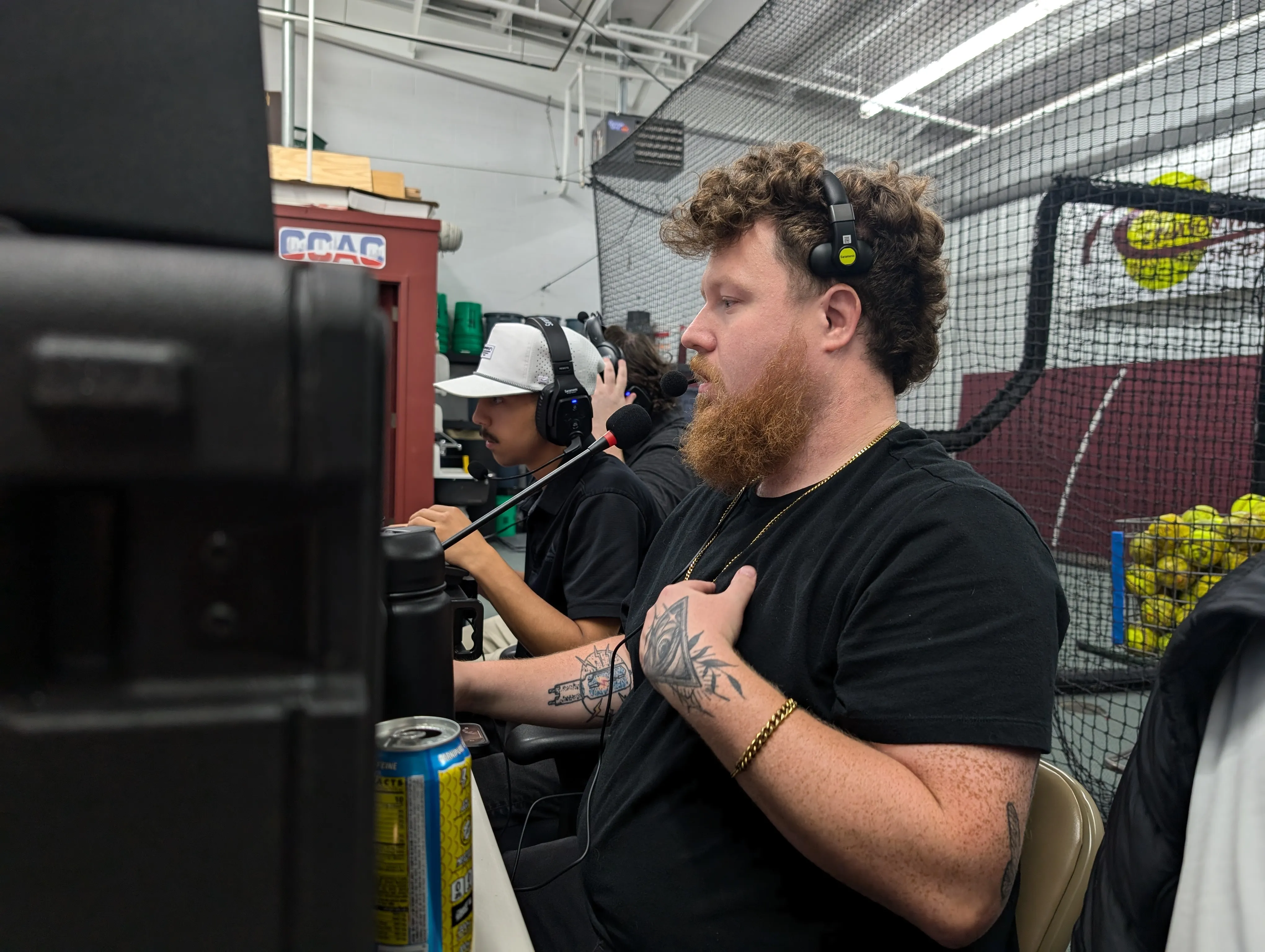 DuneVision crew operating the production desk during a live event